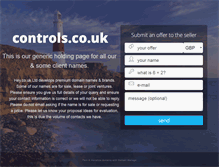 Tablet Screenshot of controls.co.uk